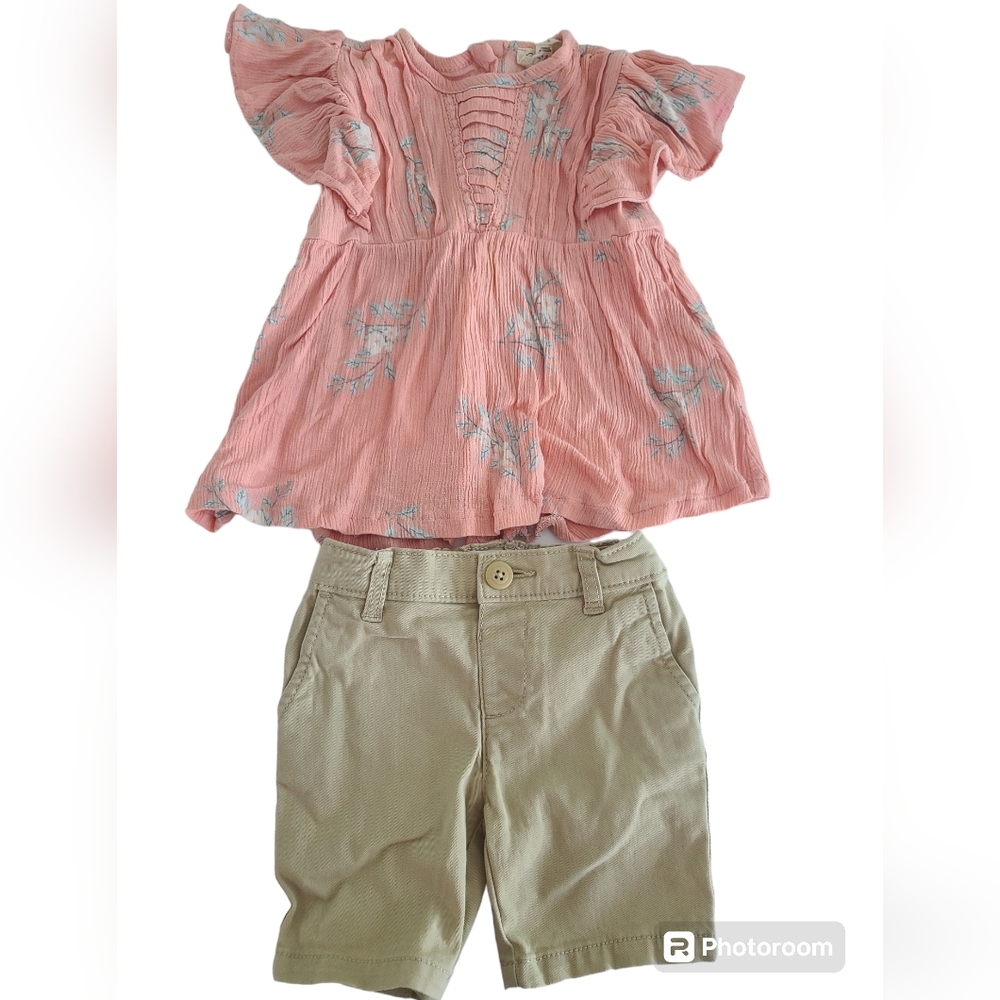 Jessica Simpson Top and Childrens Pace shorts Toddler Size 2T Set